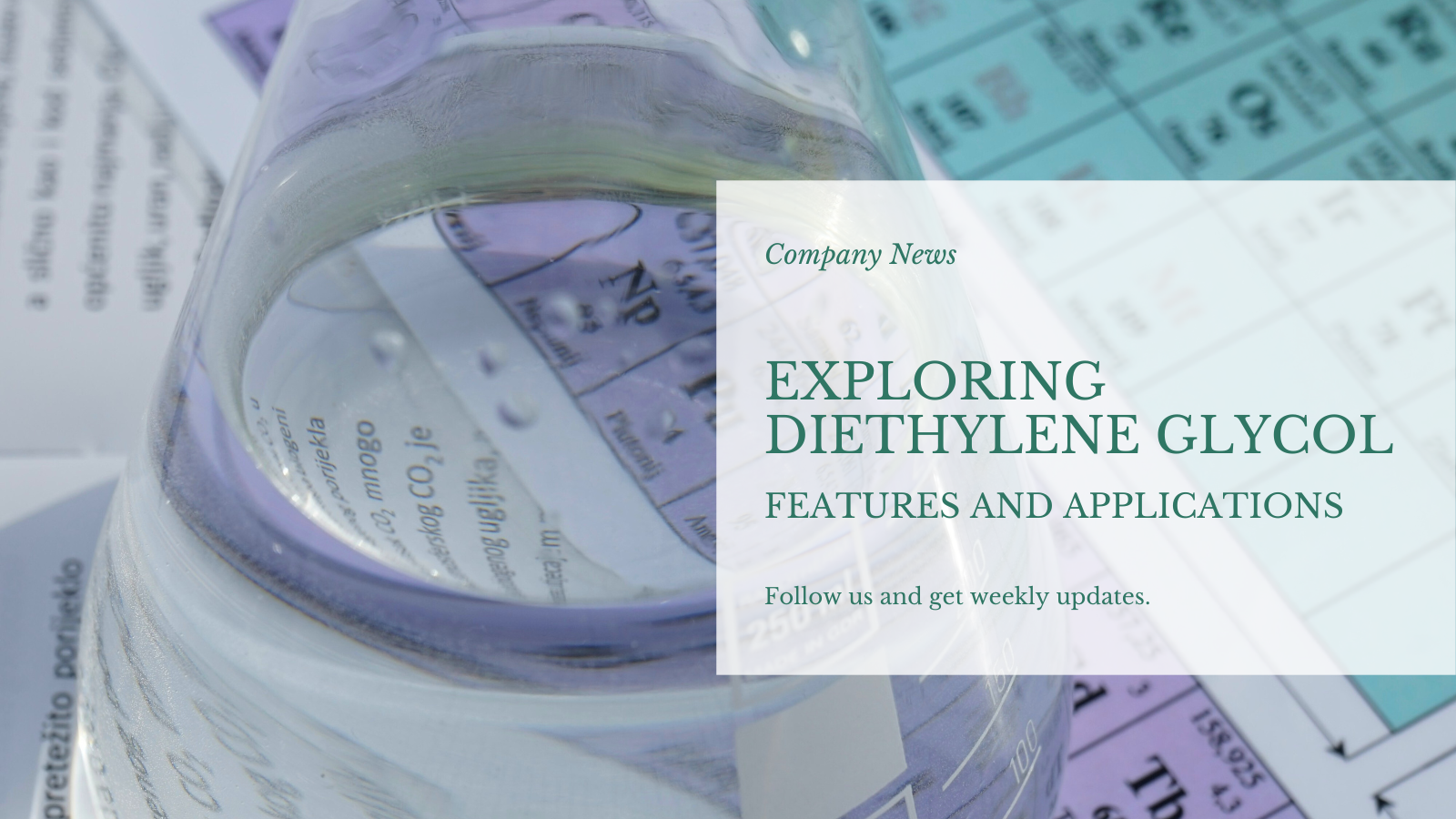 Erforschung von Diethylenglykol: Eigenschaften und vielfältige Anwendungen