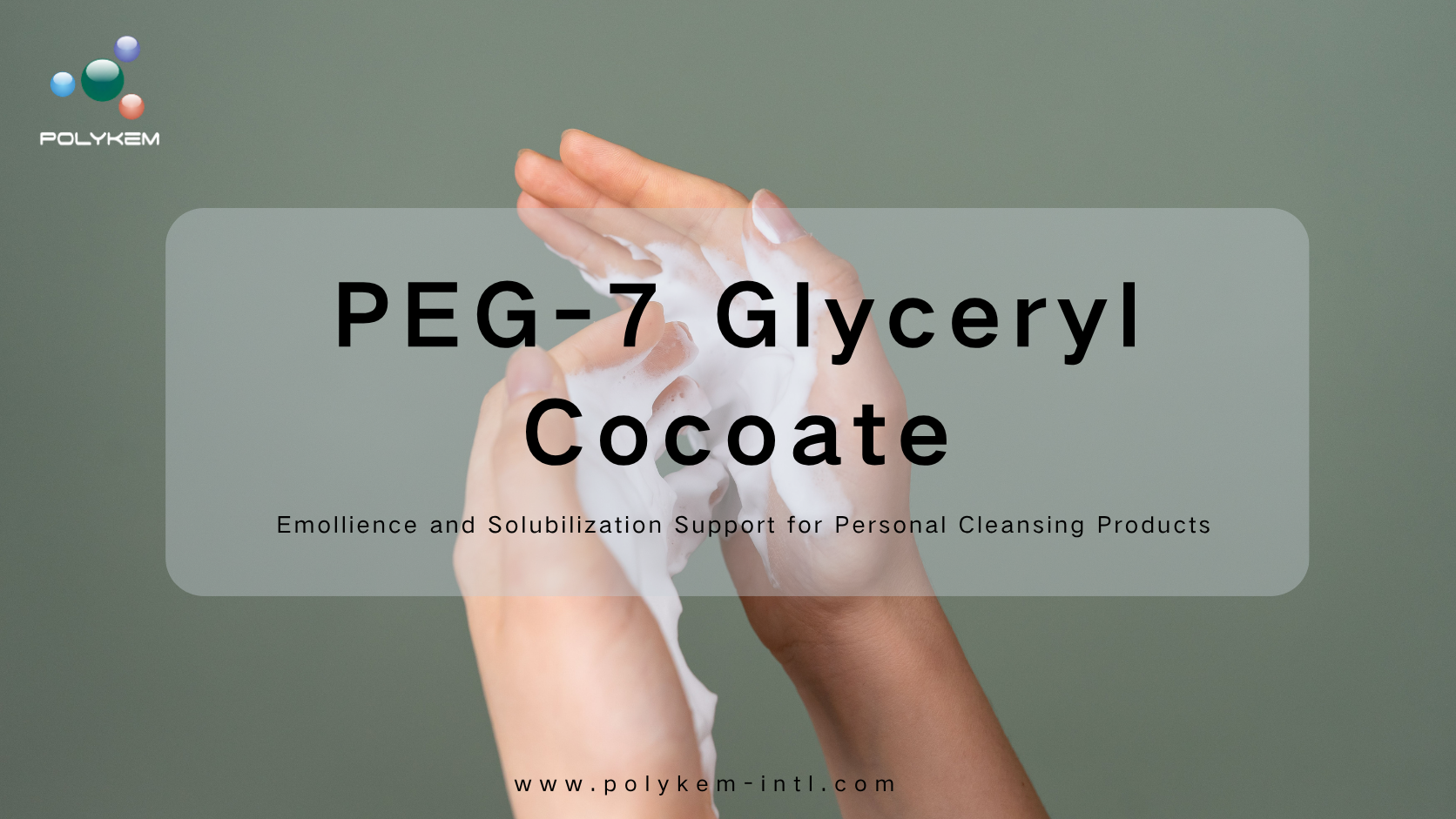 PEG-7 Glyceryl Cocoate für Körperwaschmittel und Make-up-Entferner